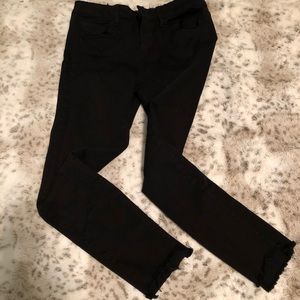Distressed Ankle Cropped Jeans Legging